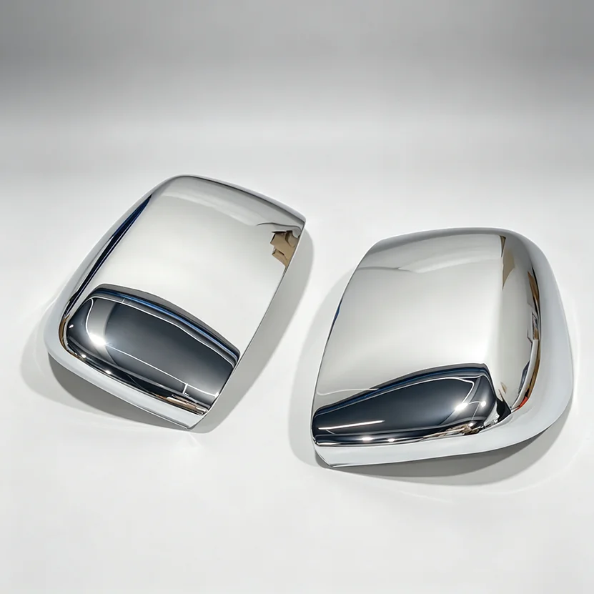Chrome Side Door Mirror Cover Overlay Trim For Dodge Grand Caravan Chrysler Town & Country 2008-2020 Stick On Pair