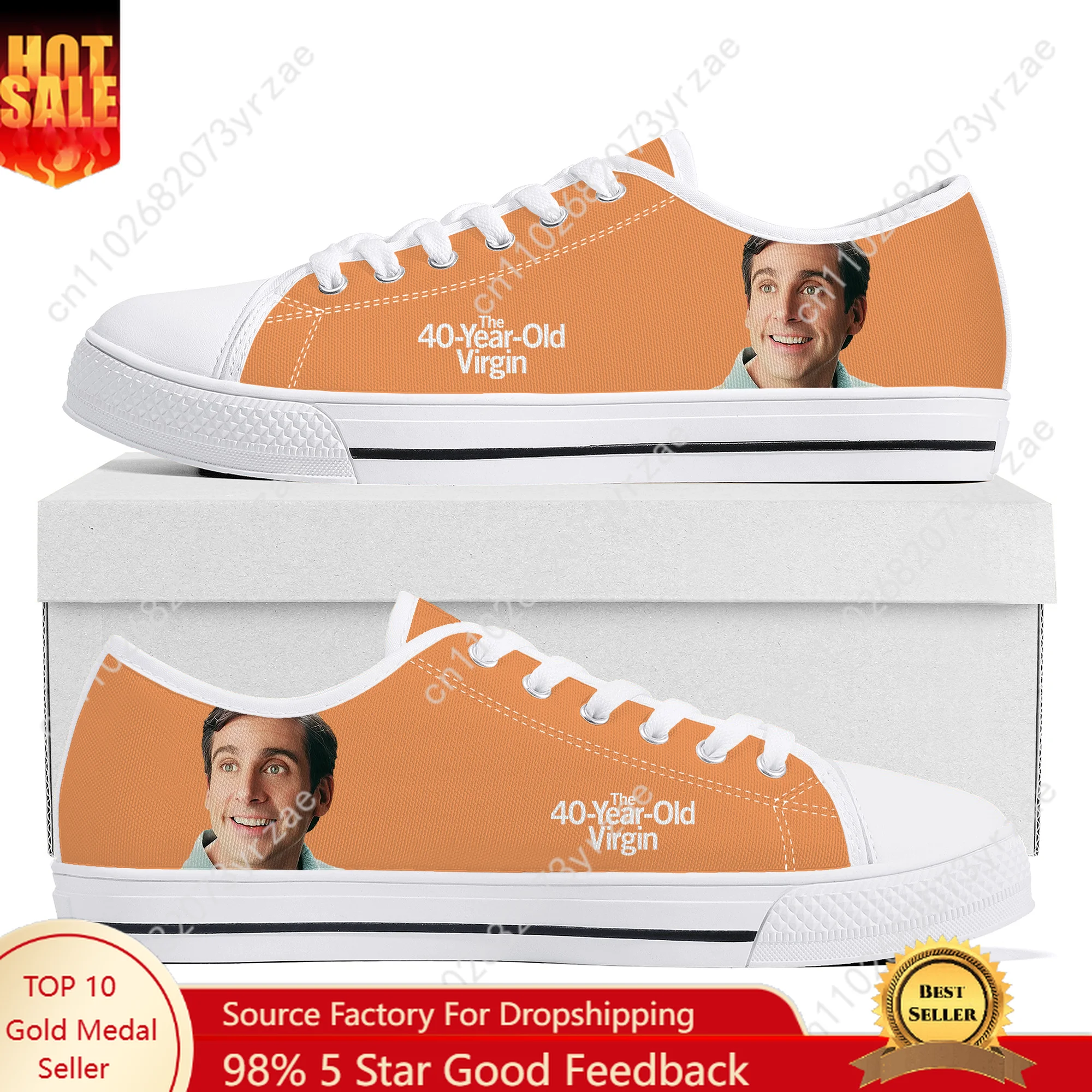 

The 40 Year Old Virgin Low Top High Quality Sneaker Mens Womens Teenager Canvas Sneaker Casual Shoes Patterns Customized Shoes