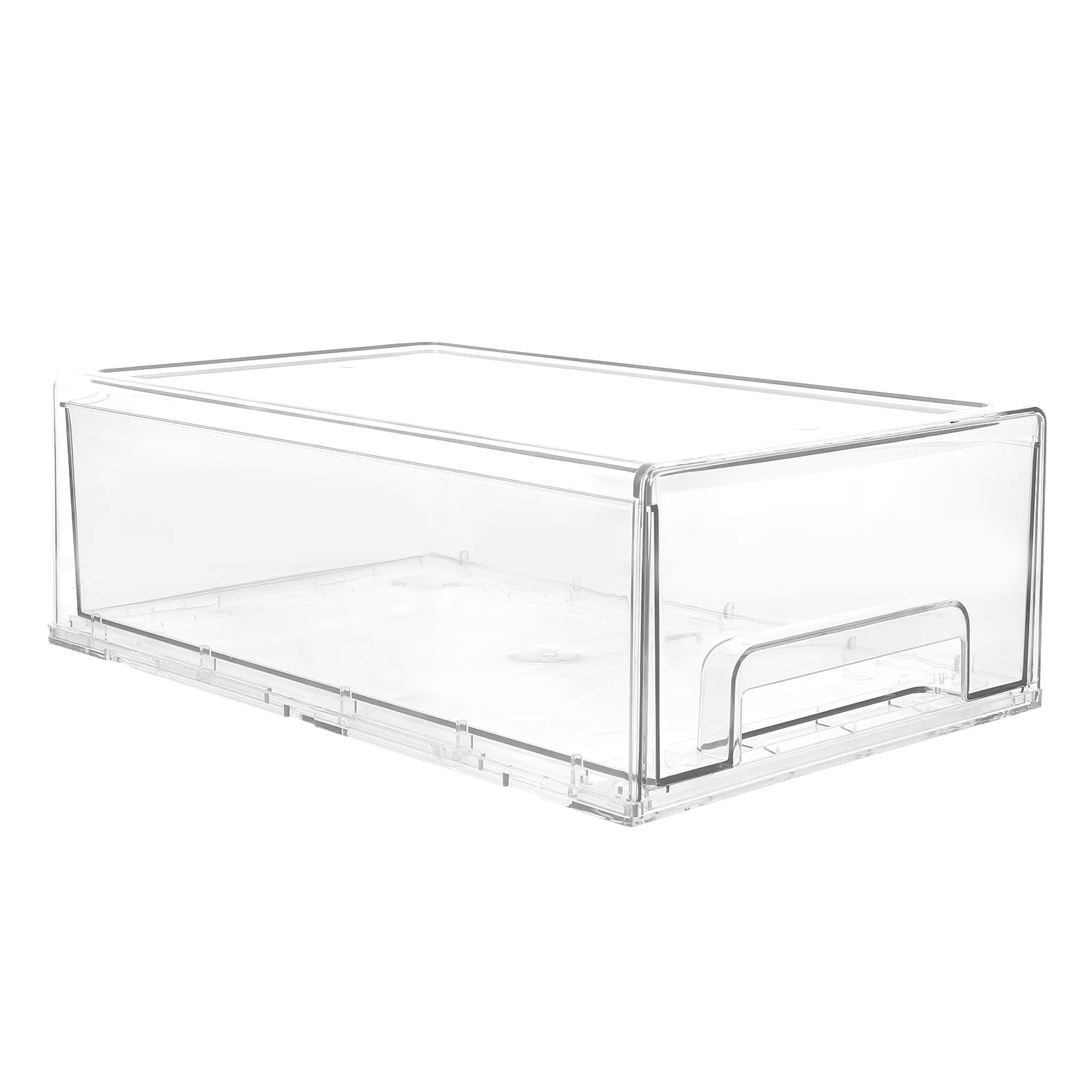 

1 PC Transparent Desk Drawer Organizer Storage Box PET Material Large Size Clear Bins Home Office Dormitorio Makeup Vanity