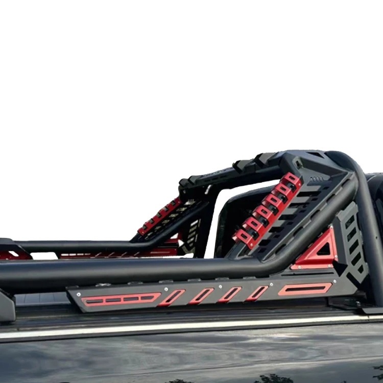 OEM Universal Pickup Sport  Manganese Steel Pickup Truck  Black Powder Coated Cargo Rack Roll Bar for Pick up Truck