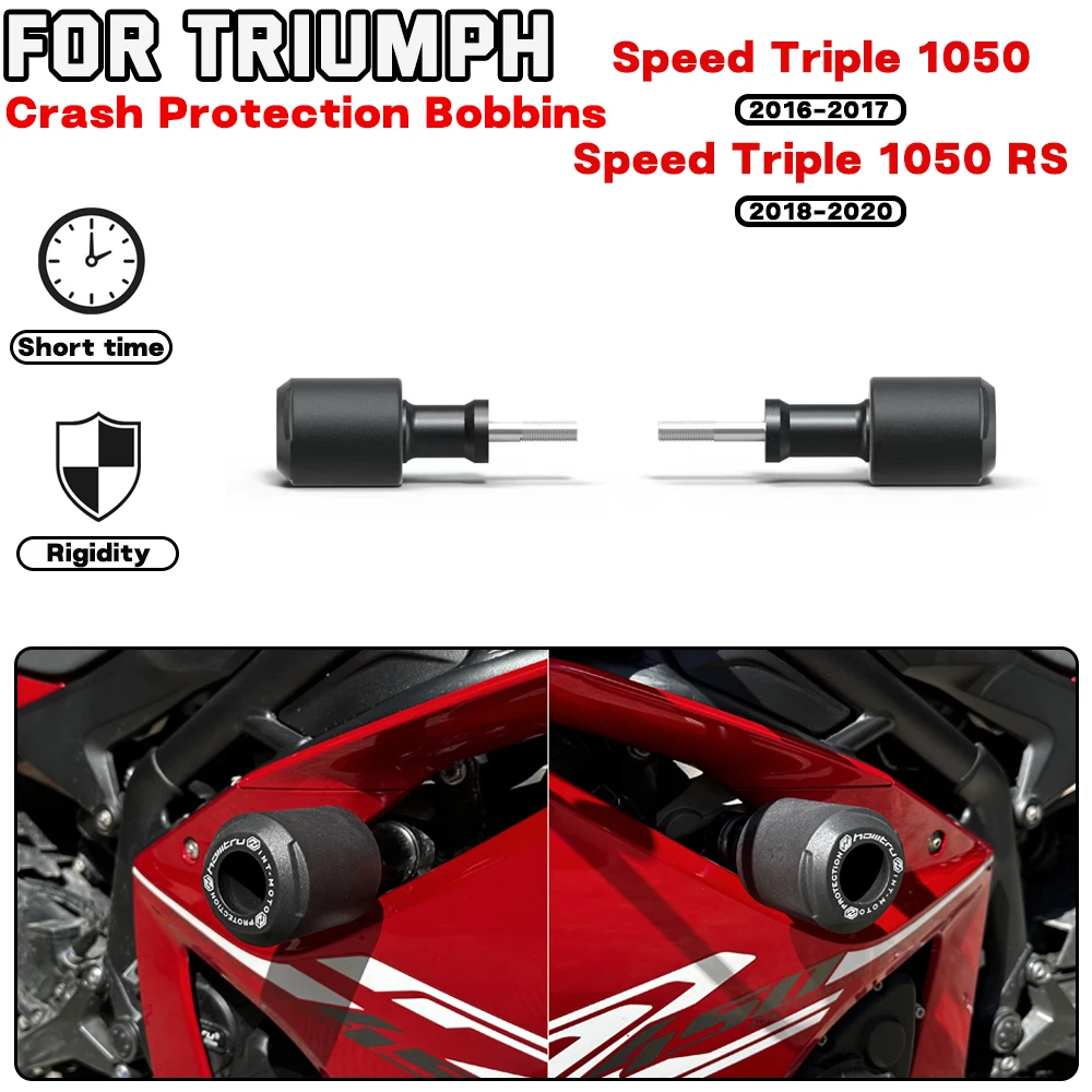 For YAMAHA Speed Triple 1050 2016 2017 2018-2020 Motorcycle Frame Crash Protection Sliders Falling Protector Engine Protect Kit