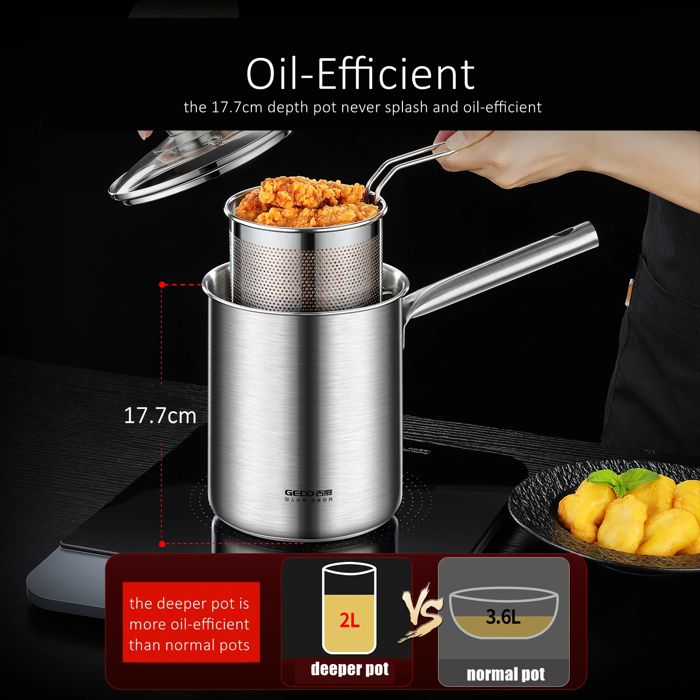مقلاة عميقة للمطبخ من الفولاذ - مراجعة Deep Fryer Stainless وسعره
