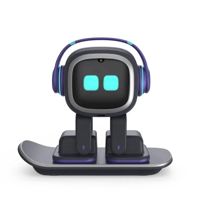 Free Shipping Emo Intelligent Robot Companion Chat Electronic Pet Speaker AI Voice Music Playing Wireless Charging Gift