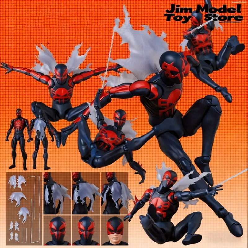 

KO 1/12 MAFEX239 Spider Man 2099 Comic Edition Action Figure Desktop Decoration Doll Model Boy Toy Surprise Gift Collectible