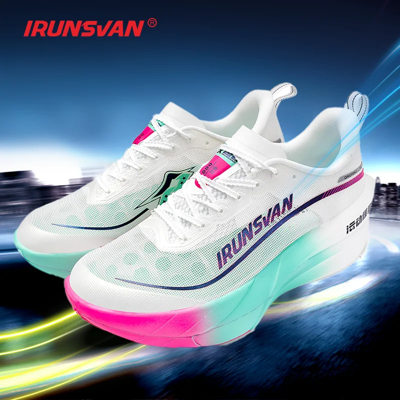 IRUNSVAN Carbon Board Outdoor Running Shoes Marathon Running Shoes Sports Shoes Men's Shoes Track Shoes