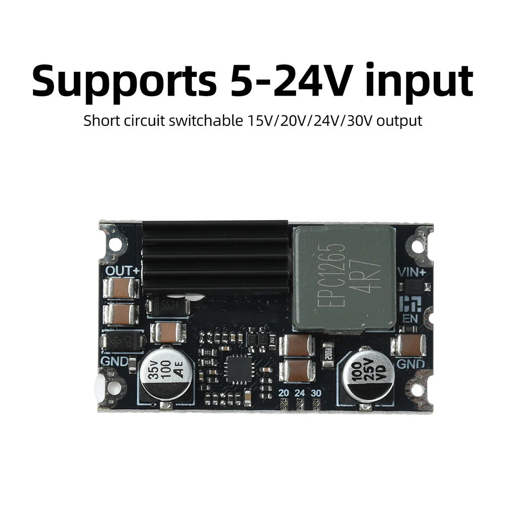 DC-DC 15A 300W High-Power Boost Module 5-24V to 15V 20V 24V 30V Power Supply Motherboard High Conversion Efficiency
