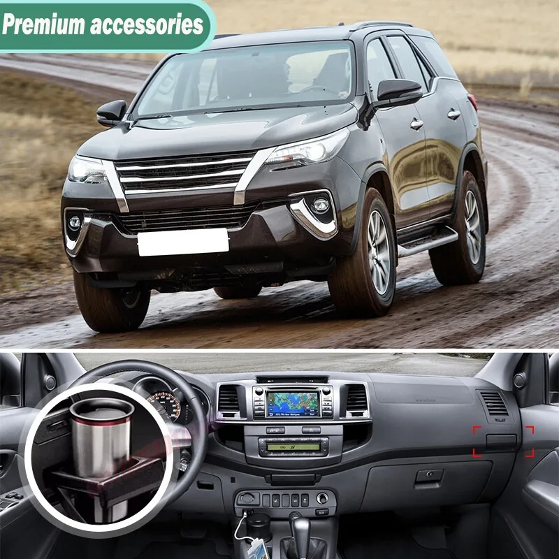 For 2004-2015 Toyota Hilux Vigo Car Cup Holder Insert Accessories Left Right Dashboard Water Cup Holder