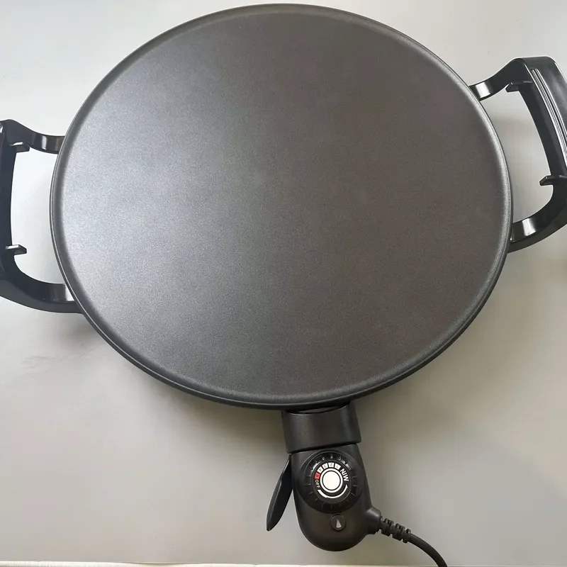 2026 New, High Quality, Mogogo Portable Electric Pan for Pizza Flatbread Pita and Tortilla Making Compact Electric Stove with