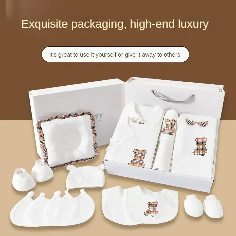 Luxe pasgeboren kleding geschenkdoos 0-6 maanden baby romper combinatie baby ondergoed set pasgeboren essentiële kleding babyartikelen