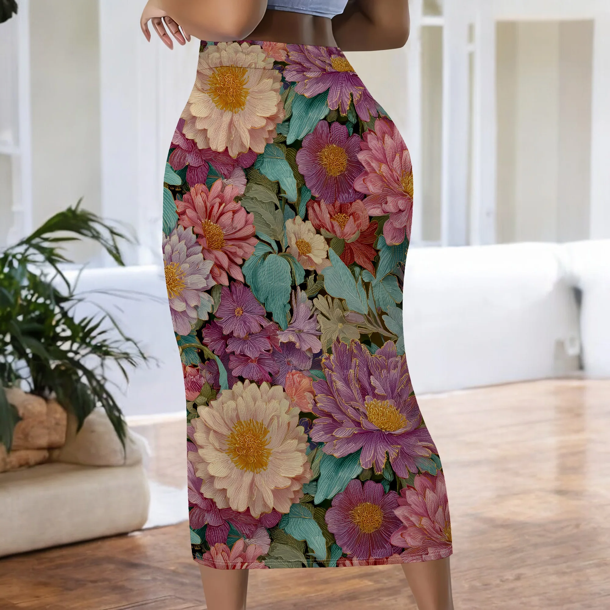 Spódnica midi w stylu vintage  – Midi Skirt Floral recenzja i cena