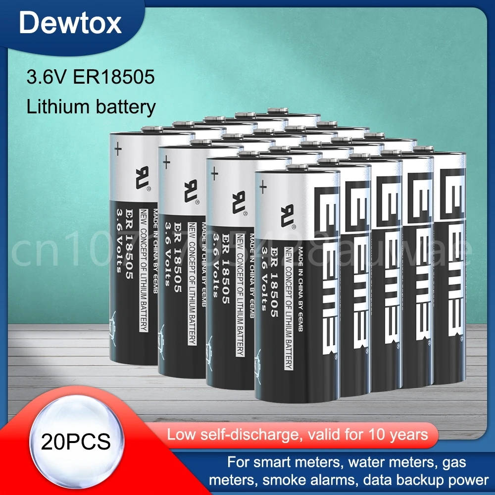 

20PCS NEW Original ANLB ER18505 18505M 18505 Lithium Battery 3.6V 4100mAh PLC Control in Li-ion Batteries