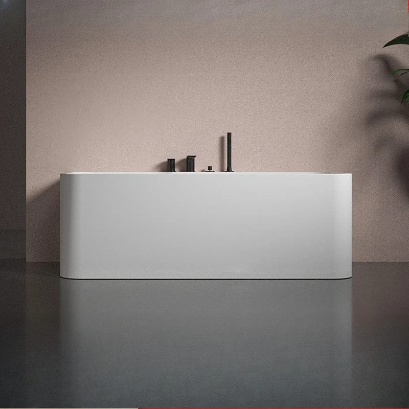 Rectangle bathtub independent hotel bed and breakfast special Qimei stone bathtub