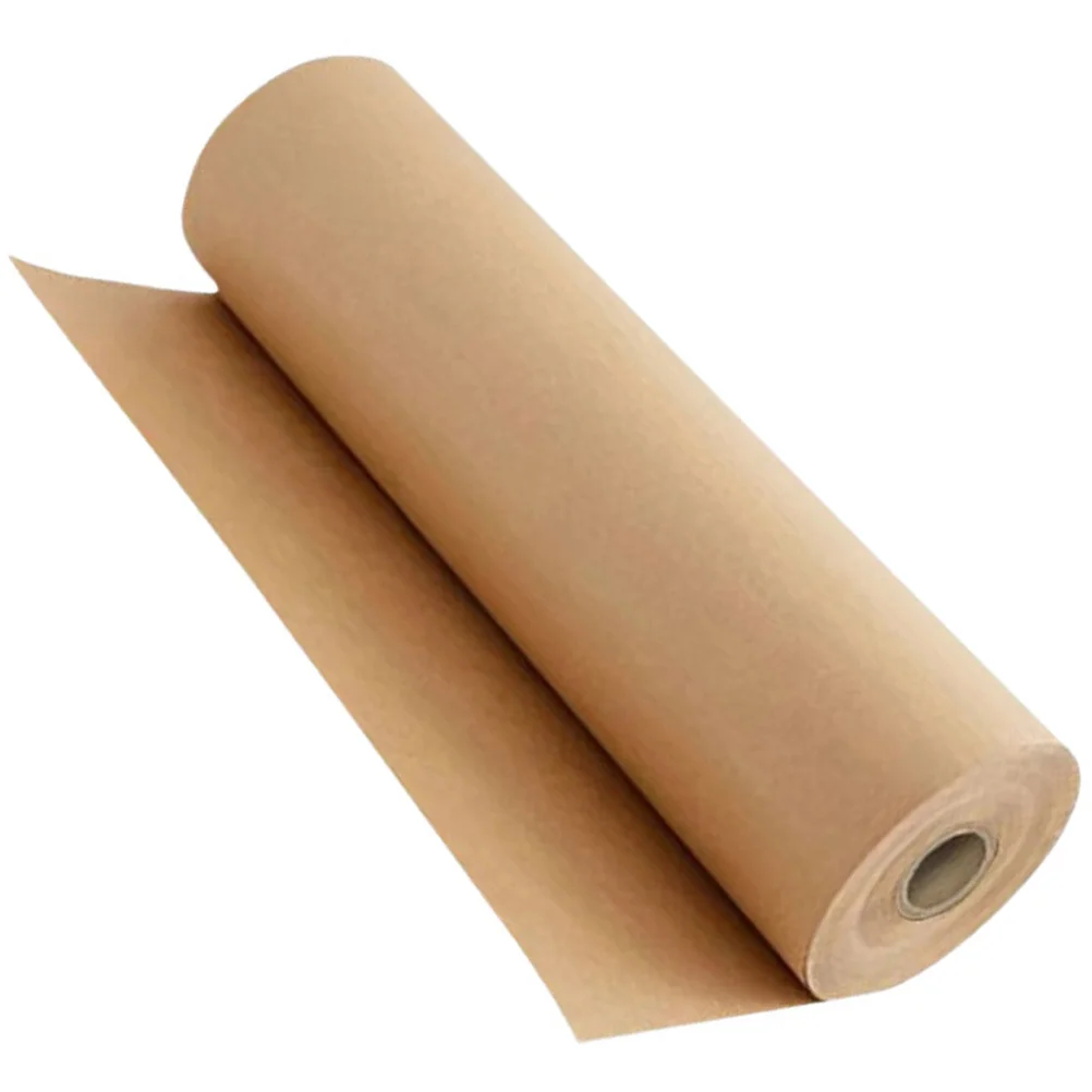 Gift Wrapping Kraft Paper Roll Brown Packing Paper Roll Blank Ideal for Gift Wrap Flower Bouquet Wrap Craft Wrapping Papers