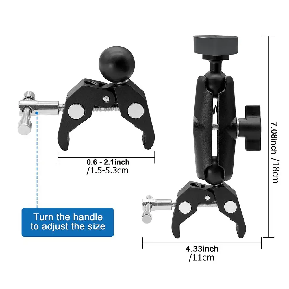 لسلم Starlink Mini RV لـ Starlink Mini Roof Rack Mount مشبك زاوية قابل للتعديل عالميًا مع محول سبائك الألومنيوم