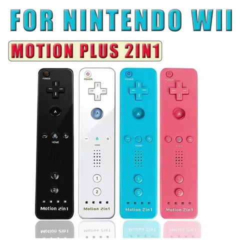 Motion Plus 2in1 컨트롤러 리모컨 Wii 리모컨 게임패드 Nintendo Wii/Wii U 게임 컨트롤용