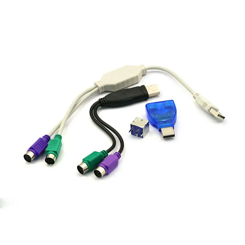 1 шт. кабель-преобразователь USB папа-PS/2 PS2 мама