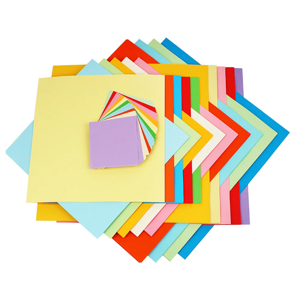 

500 Sheets Creative Origami Paper 13x13cm Children's Handicraft Material Safe Folding Paper for Parent-Child Interaction Art