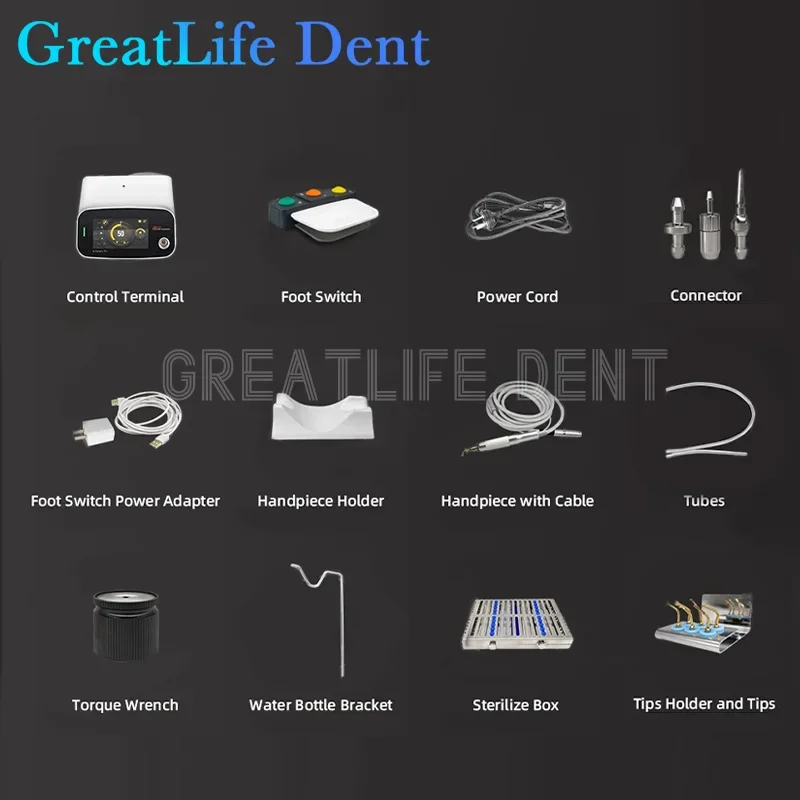 Greatlife dent motor al cirurgia pro cirúrgica dental piezo cirurgia equipamento cortador de osso ultra-sônico máquina piezoscigery óssea