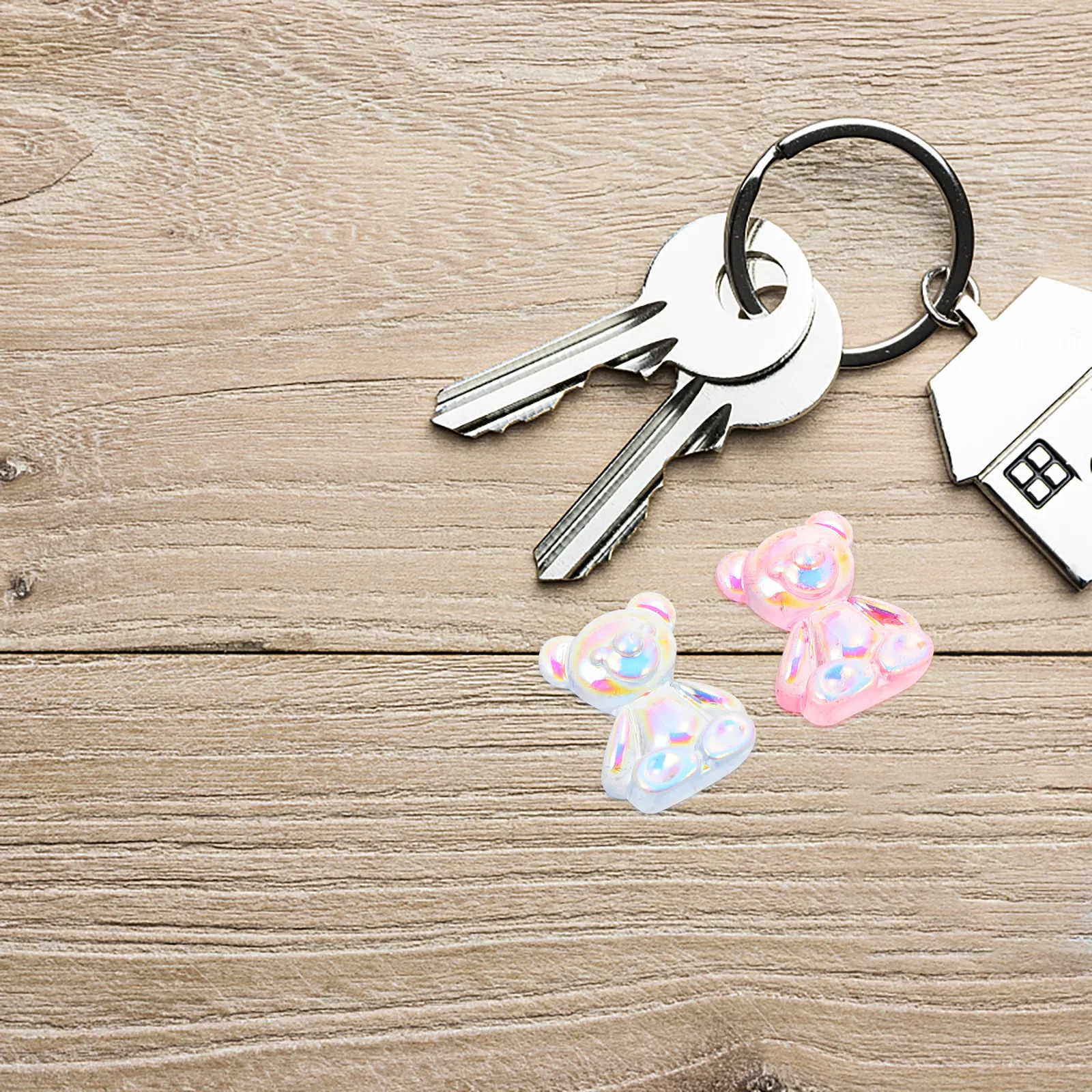 

30Pcs Resin Bear Charms DIY Craft Accessories for Earrings Necklace Headband Phone Case Decor Handicraft Making Supplies