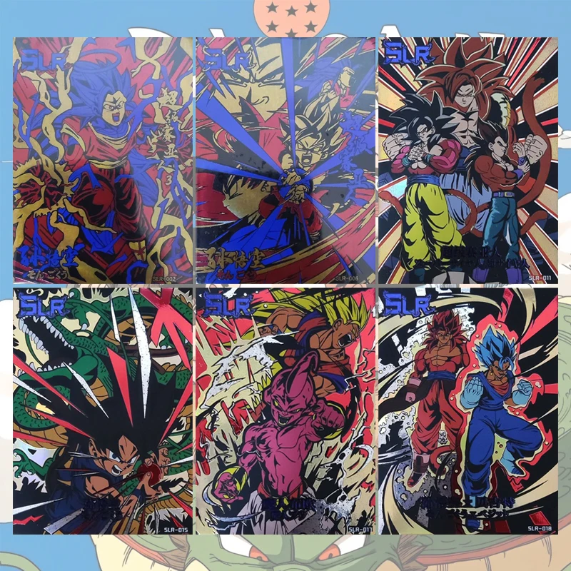 

Коллекционные карточки Anime Dragon Ball SLR: Вегета IV, Сон Гоку, Маджин Буу, Вегетто. Подарки на Рождество и День рождения, детские игрушки.