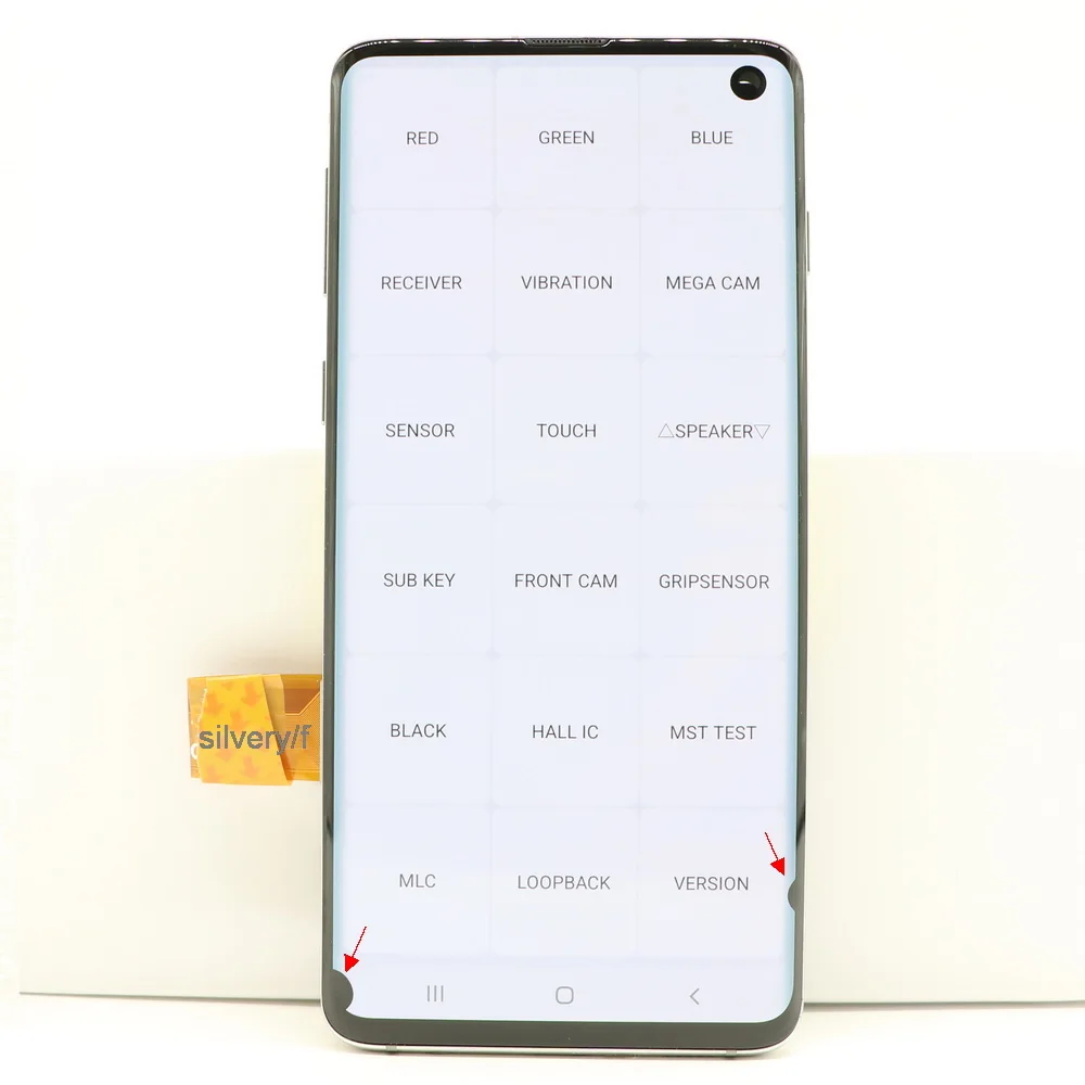 

With defects For Samsung Galaxy S10 AMOLED G973 G973F LCD Display Touch Screen Digitizer Assembly Replacement 100% testing