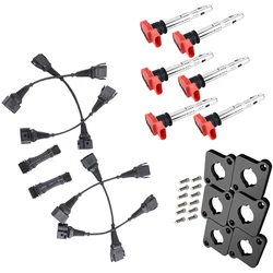 Ignition Coil Packs Conversion  Harness ICM By Pass Kit for Audi S4 RS4 B5 2.7T Coilpack Plates
