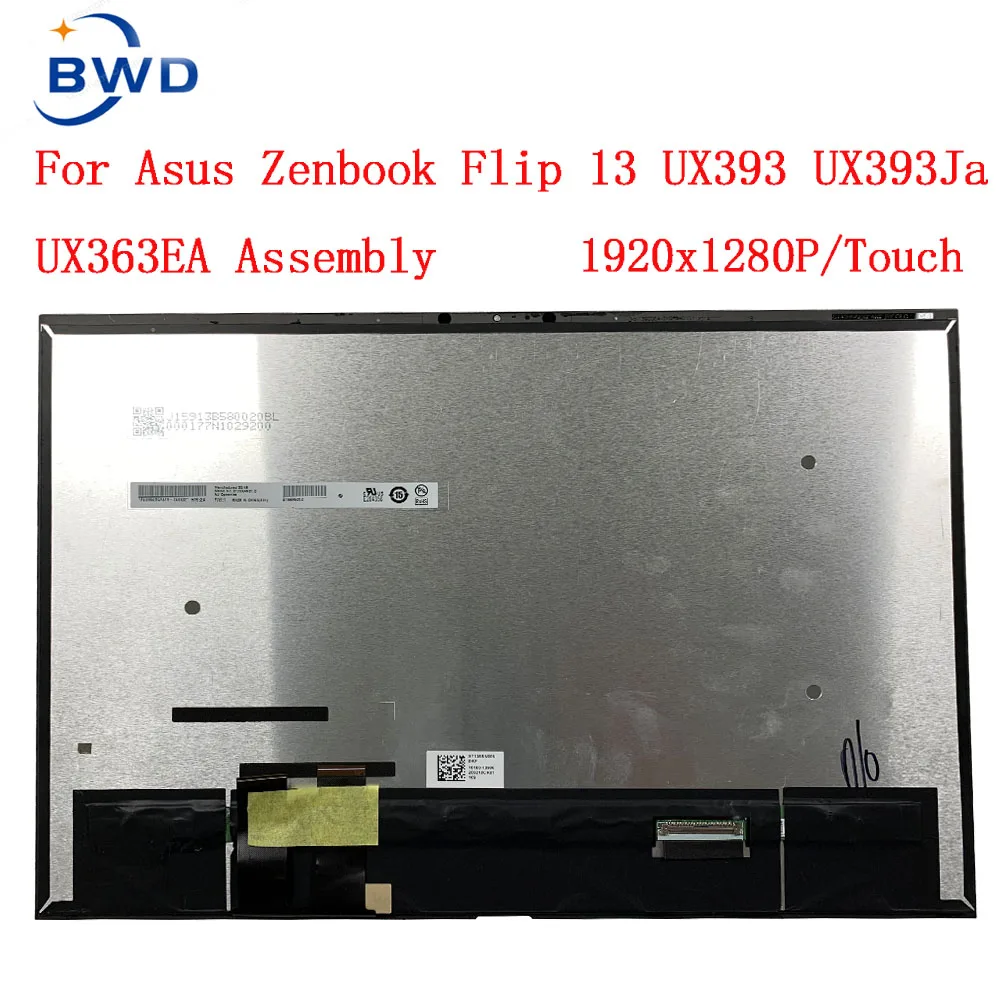 Oryginalny 13.9 calowy ekran dotykowy LCD b139kan01.0 dla ASUS Zenbook S ux393 UX393EA UX393JA