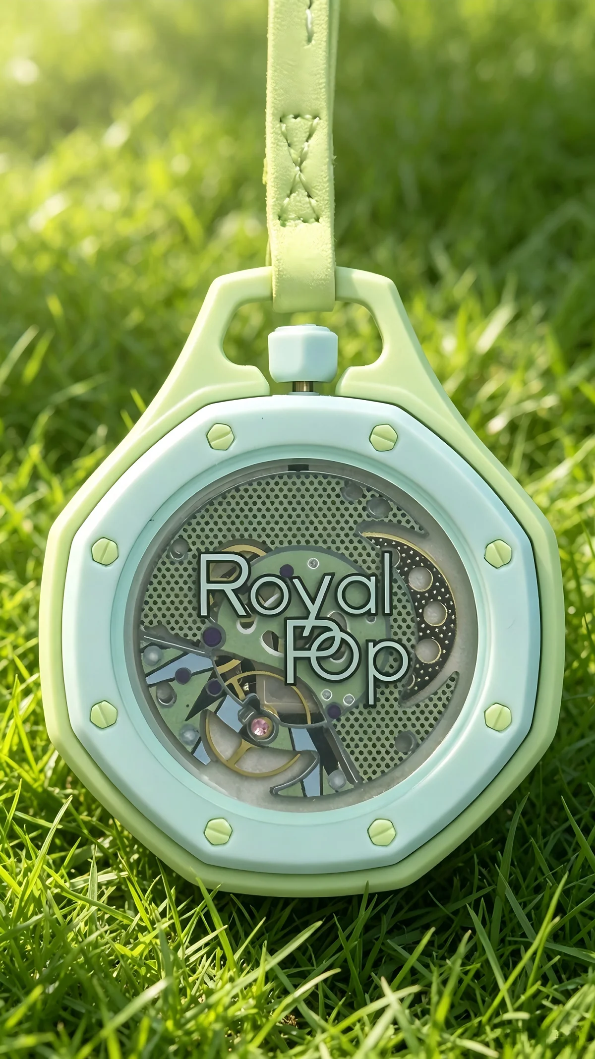 No Box AP SWATCH Joint Watch Quartz PockeWatch AP Swatch Royal Pop Oak Pocket Watch Couple Watch Exquisite Birthday New Gift image 3