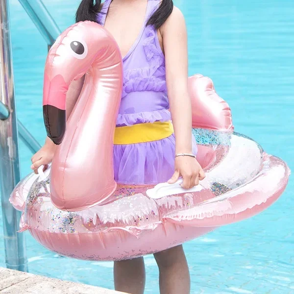 Inflatable Pool Accessories Circle Baby Flamingo Float Swimming Ring Unicorn Pool Float Child Seat Air Mattresse Water Toys