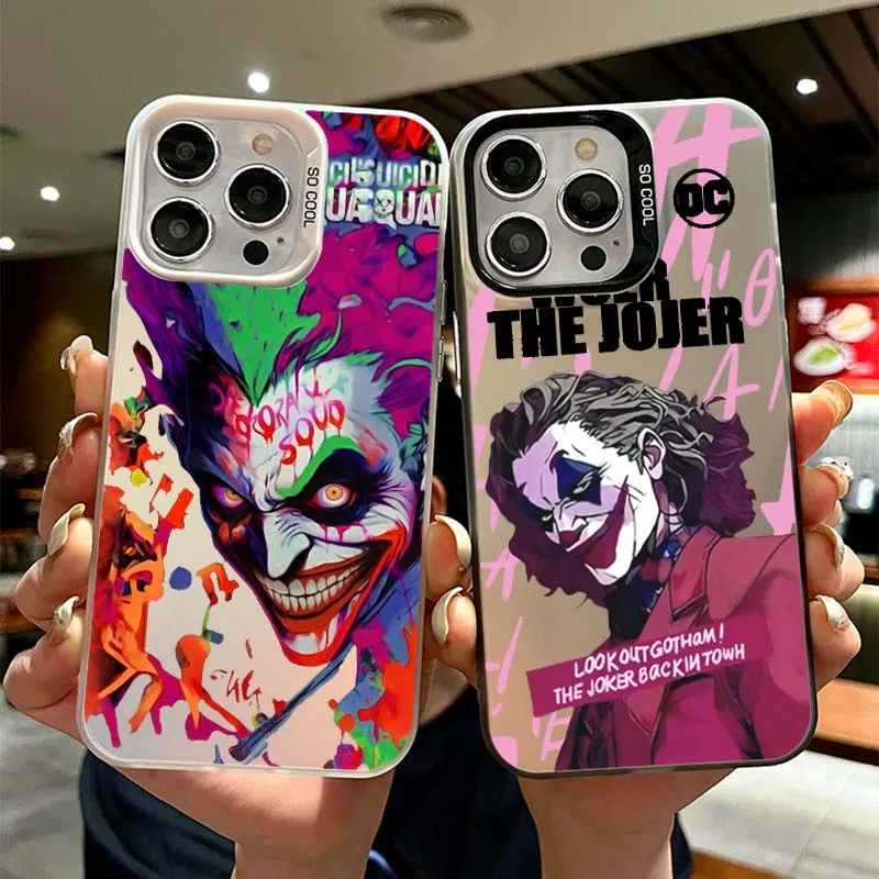 

J-Jokers Luxury Cool Art Phone Case For Apple iPhone 17 Air 16 16e 15 14 13 12 11 Mini Pro Max Plus Colorful Silver Cover