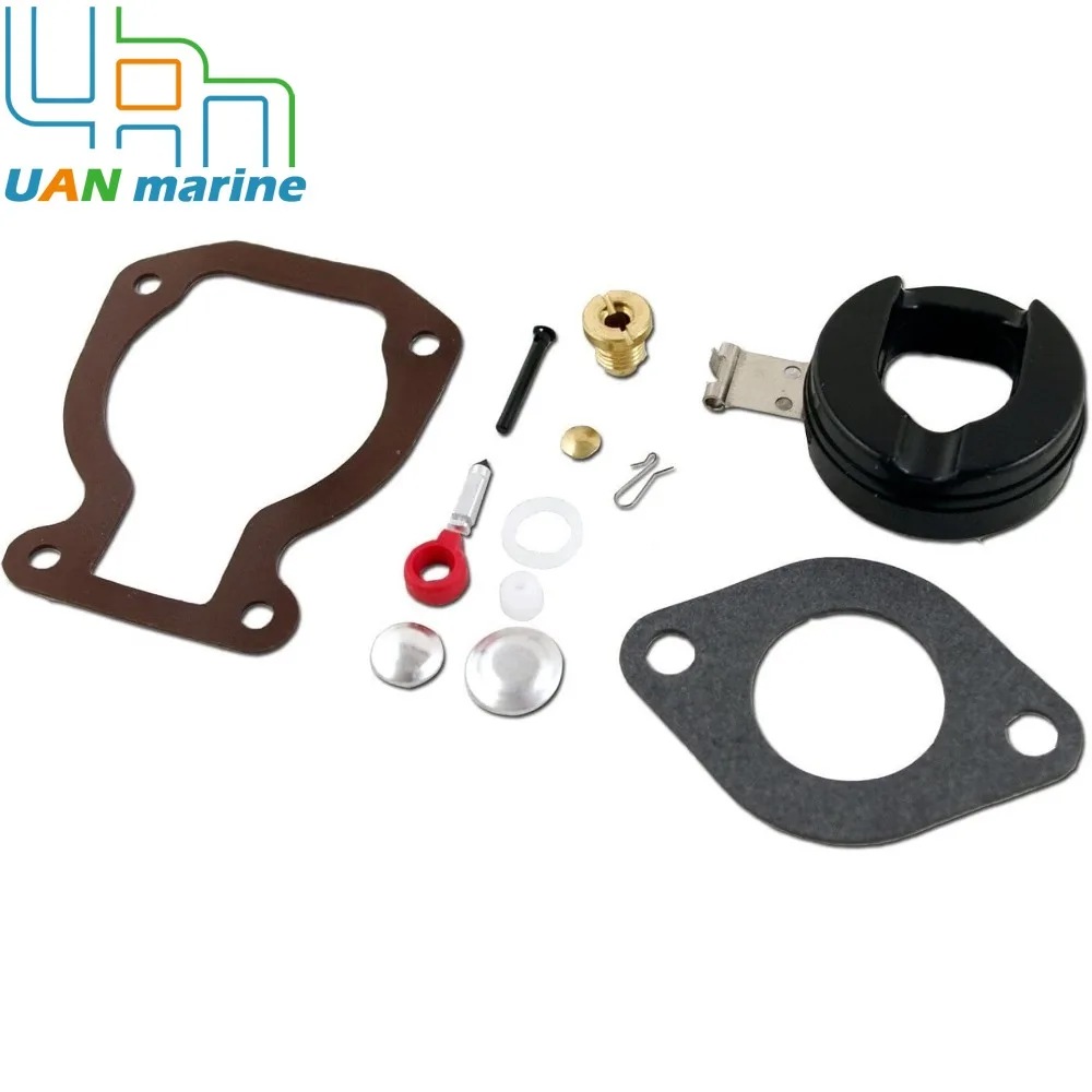 New Carburetor Repair Kit  Evinrude Johnson OMC Outboard 4 4.5 7.5 8 9.9 15 HP 0398453 398453 765574 391305 398452 439072 391937