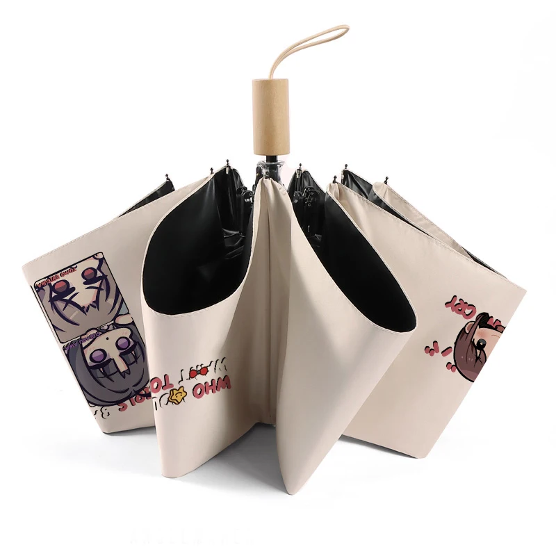 Anime MENINAS BAND CRY Dobrável Sol Chuva Guarda-chuva NINA ISERI MOMOKA KAWARAGI Cosplay Anti-UV Viagem Guarda-sol Pára-sol Presente de Natal