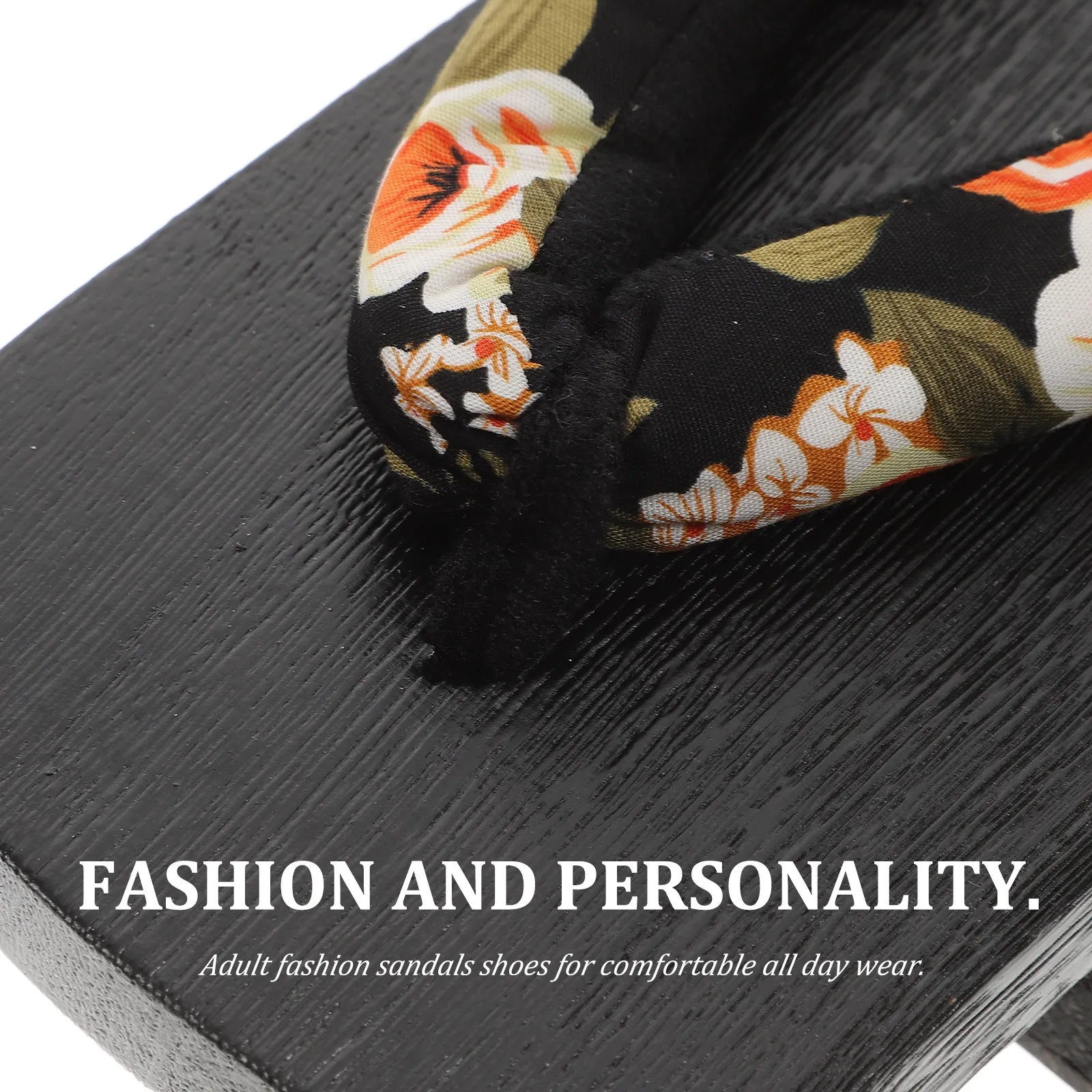 1Pair Japanese Wooden Getas Sandals Slip- Clogs for Women Men Summer Outdoor Leisure Party Comfortable Fashion Flip