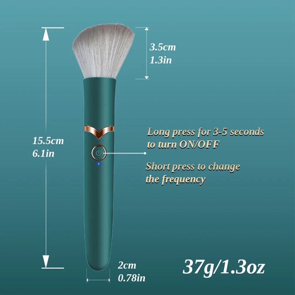 Vibromasseur brosse de maquillage pour femmes, point G, mamelon, clitoridien, masseur d'orgasme, gode chauffant, Massage magique AV, jouets sexuels pour adultes