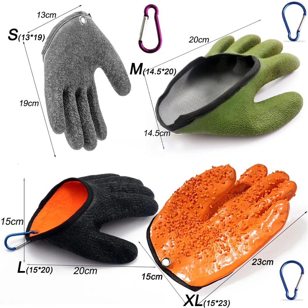 Gants de pêche imperméables pour la pêche, pour attraper des poissons, antidérapants, coupe durable, tricot, pour le travail, protection des mains,