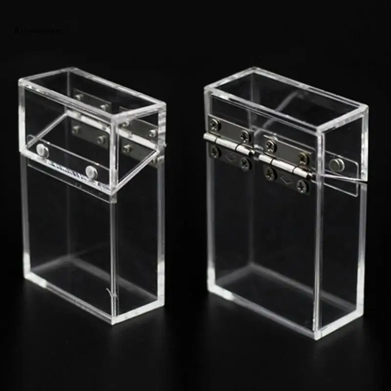 Acrylic Transparent Smoke Cigarette for Case Storage Box for Holding 20 Sticks Package Container Dropship