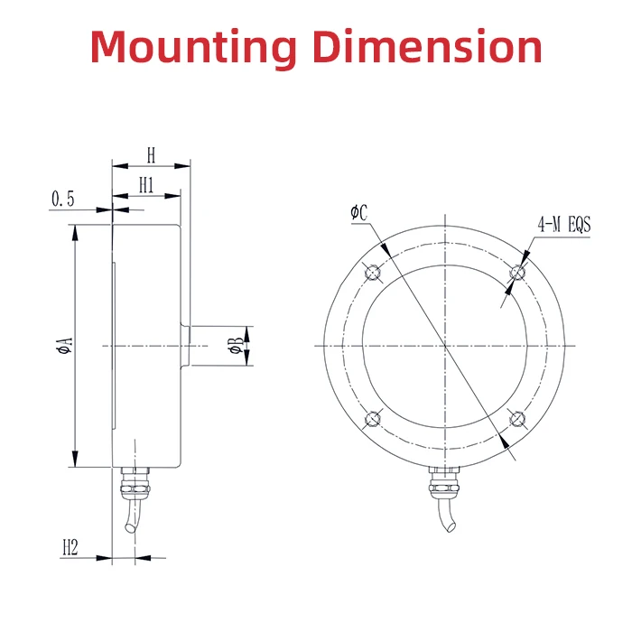 T120 25kn 50kn 100kn 250kn 500kn Compression Universal Load Cell Force Sensor