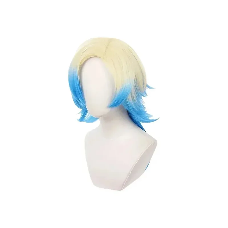 

CyAnime Blue Lock Kaiser Cosplay Wigs Heat Resistant Synthetic Hair Role Play Pre Styled Props