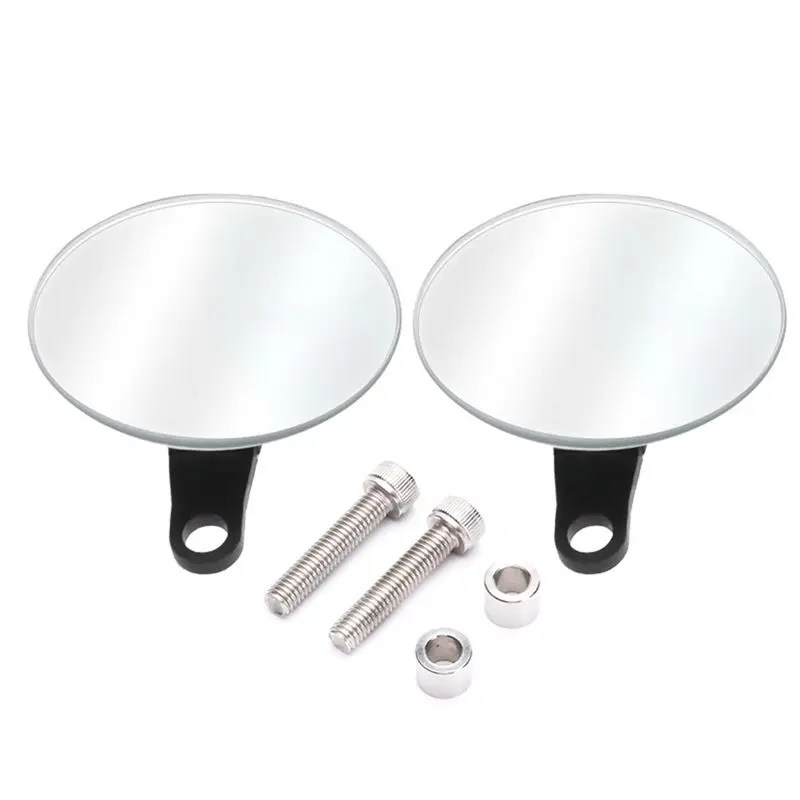 

Motorcycle Rimless Mini Rearview Mirror For MT-07 MT-09 Tracer XSR700 XSR900 Modified Wide Angle Round Mirror-T61C
