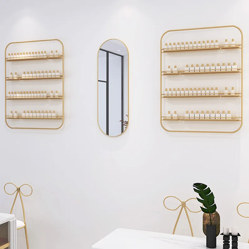 رف حائط بسيط للأظافر، عرض طلاء الأظافر، صالون تجميل، تخزين المشاهير على الإنترنت #2