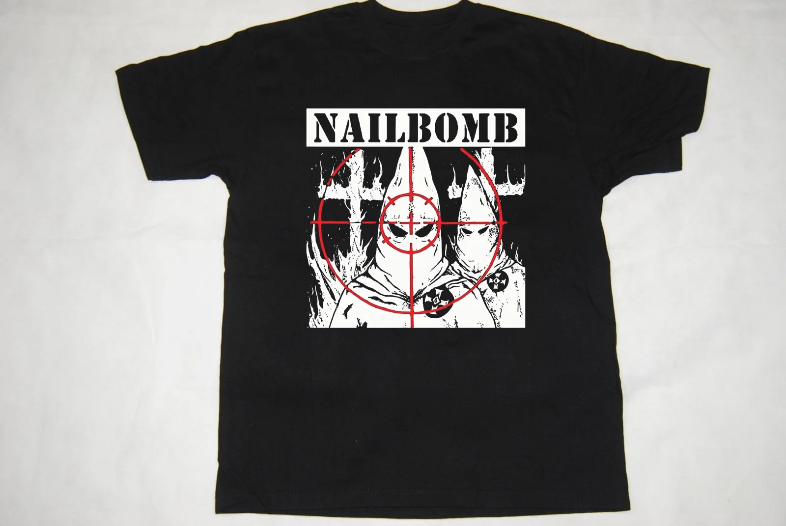 Nailbomb Band Black T-Shirt Cotton Full Size Unisex S-5XL