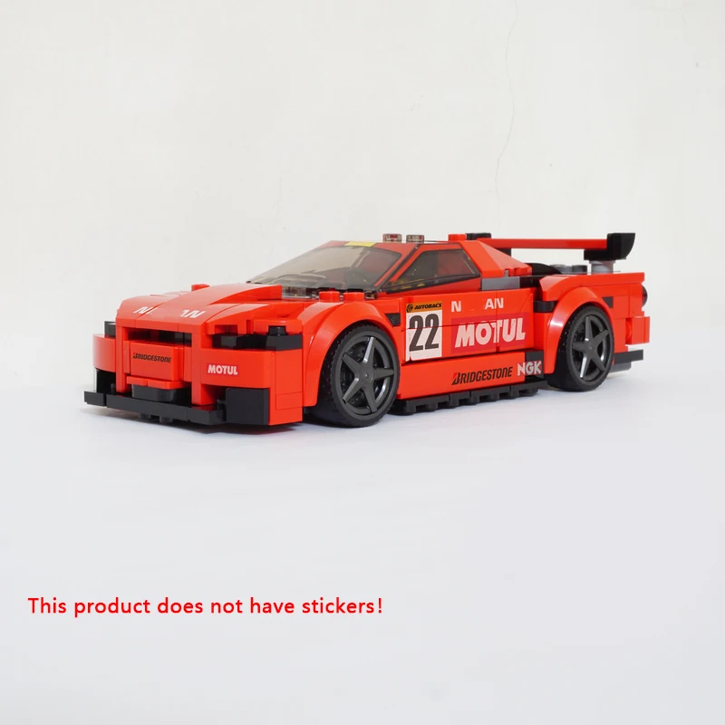 Speed Champion City Car Model MOC Building Bricks Sports Car R34 JGTC Modular Technolog Gifts Holiday Assemble Children Toy Suit