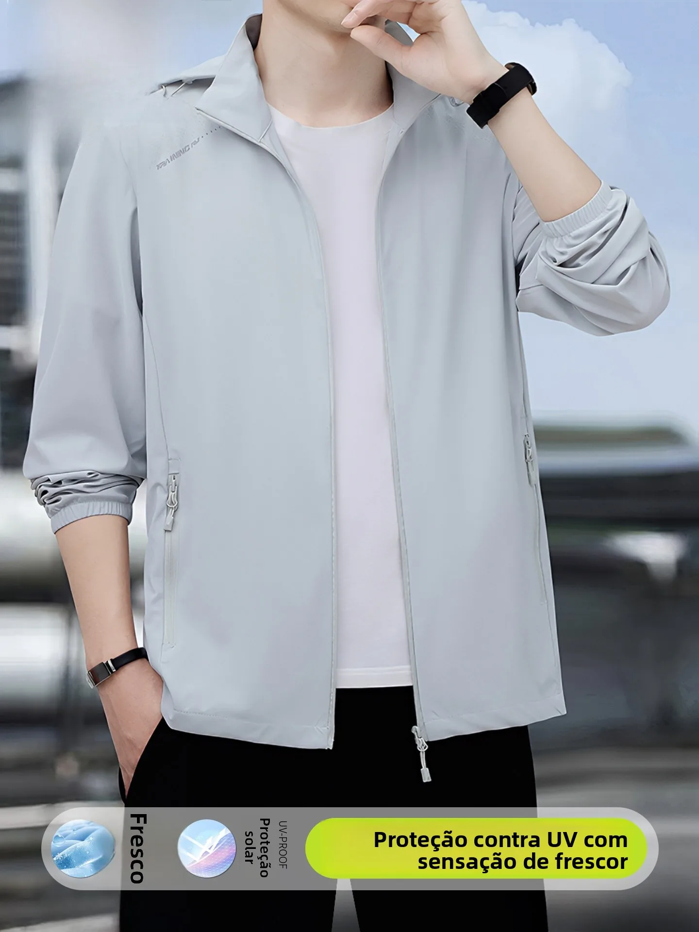 pierre-cardin-men's-summer-lightweight-ice-silk-sun-protection-jacket-with-detachable-cap-breathable-cool-feeling-skin-shirt