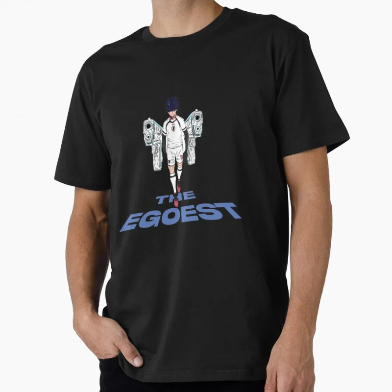 

Japan Football Manga Blue Lock Anime t shirt for Soccer sports Large size Tops 100% cotton printed Clothes
