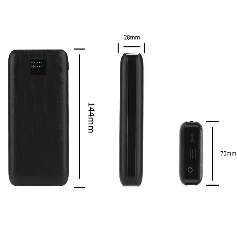 portable Battery Pack Power bank 12v 12volt 1a 2a 3a DC Powerbank 20000MAH for Air-condition clothing