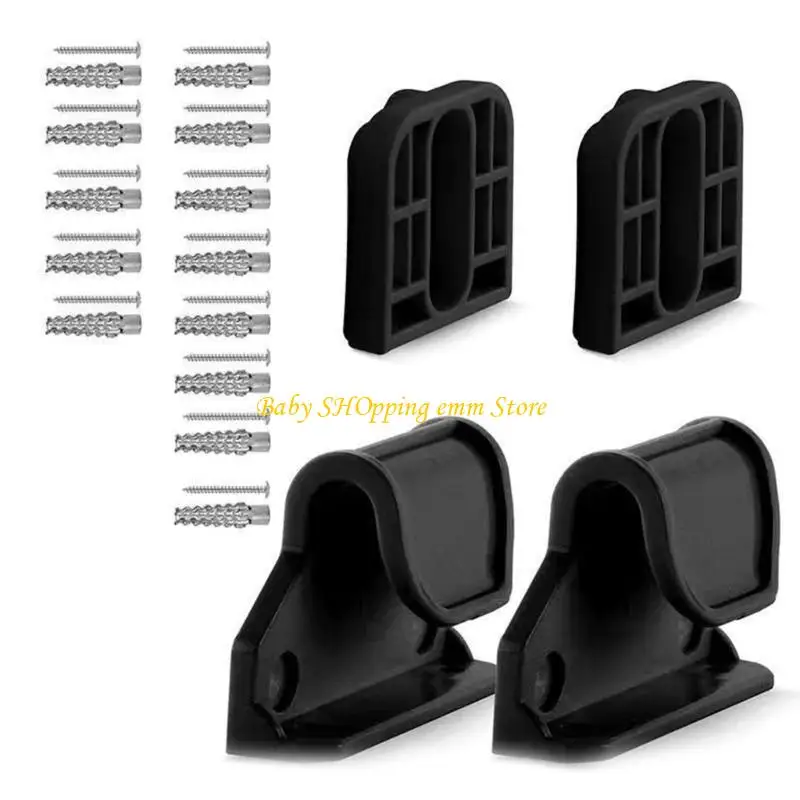 

23GD 1 Set Baby Gate Replacement Component Wall Mounting Base Board with Hook Screws for Enhancing Child And Pet Safety