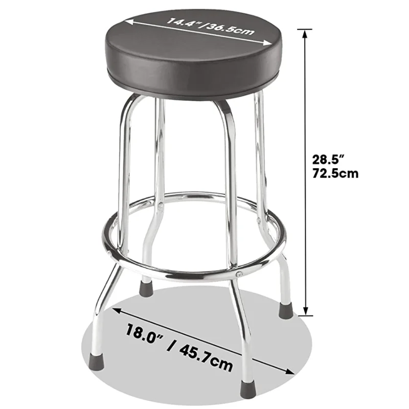 Modern Industrial Kitchen Bar Stools Customized Logo Metal Frame Wholesale For Home Hotel Dining Outdoor Living Room Furniture