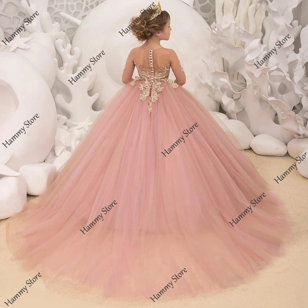 Yipeisha Flower Girl abiti per matrimonio bambini prima comunione abiti Ball Girls Pageant Gown for Birthday Christmas Party