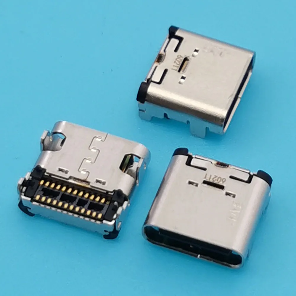 5pcs DX07S024JJ2R1300 Type C 24Pins Socket Connector USB 3.1 Type-C Power Data Female Placement Port for PCB Design DIY