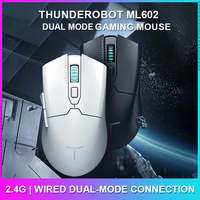 Thunderobot ML602 Dual Mode Mouse Gaming Esports 2.4G Wired PAW3104 Esports Sensor for Laptop Gaming